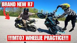 MT07 Wheelies and Stunts RAW Sunday Funday