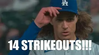 Tyler Glasnow Ties Career High 14 Strikeouts In 7 Scoreless Innings vs Twins!!!
