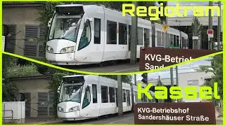 Abfahrt Regio Citadis / Regiotram in Kassel KVG-Betriebshof Sandersh&auml;user Stra&szlig;e