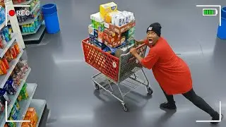 When Cops Catch Woman Stealing a Cart With Olympic Confidence LIVE