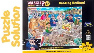 Wasgij Jigsaw Puzzle Solution - Original 47 Boating Bedlem!