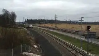 [VR Transpoint] class Sr2 electric pulling freight train nr. 3767 (Vsa - Tpet) past L&auml;nsisalmi.