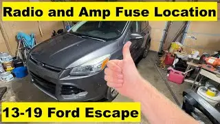Расположение предохранителей магнитолы и усилителя Ford Escape 13 14 15 16 17 18 19 2013 2014 201...