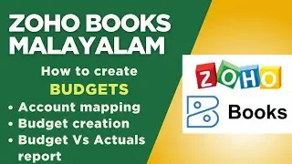 Zoho Books Malayalam - How to create budgets and generating reports for comparison.