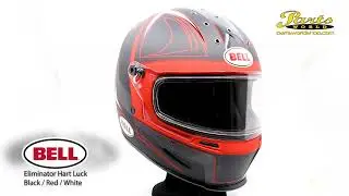 Bell Helmet Eliminator Hart Luck Black/Red/White by Parts World AG