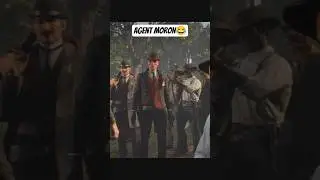 Dutch x Agent Moron 😂 #reddeadredemption #gamingshorts