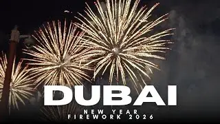 Famous Dubai Fireworks at Al Seef Creek - New Year Celebration 2026 