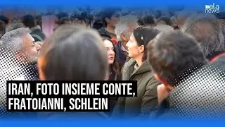 Foto di gruppo leader del campo largo al sit in per l'Iran, 'la piazza c'è'