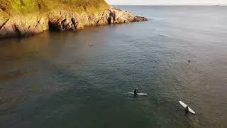 Caswell Bay Gower  sunset evening | sept 22 2022 | DJI drone film |
