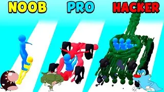 NOOB vs PRO vs HACKER Human Vehicle #2 Android iOS Oggy And Jack