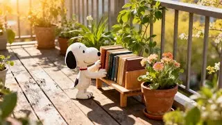 Spring Peaceful Morning with Snoopy 🌸 | Peaceful Lofi for Deep Focus & Calm