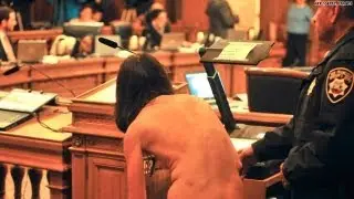 Protesters get naked at San Francisco City Hall