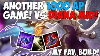 Another 1000 ap game! Kayle MID vs Diana | Kayle 1v9