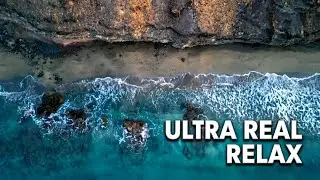Beach Ocean Waves 1 Hour | Ultra Realistic Visual Relaxation
