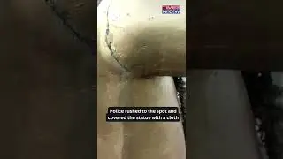 Watch! Ambedkar Statue Damaged In Tamil Nadu, Police Detain 2 People | #shorts