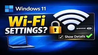 Windows 11 Wi-Fi Password Show | Find Network Security Key (2026 Updated)