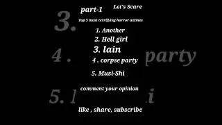 Top 5 most terrifying horror animes part 1 #shorts #viralshorts #anime #horrorstories