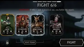 Last Boss fight in Trial Tower for Mk11 Jade in (Mortal Kombat Mobile)!!!