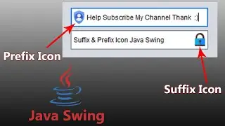 Java GUI - Suffix and Prefix Icon in Textfield