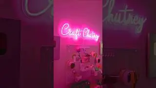 Craft room decor by Neon Attack #craftchutney2 #craft #channel #decor #youtubeshorts #shorts