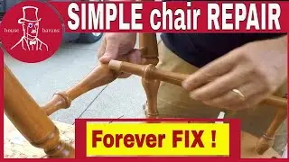 Fix a broken Kitchen Chair leg spindle | Easy Furniture Repair