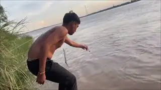 Cast net Fishing Cambodia