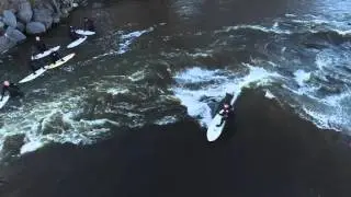 Ottawa's Incredible Standing Wave Surfing - Aerials at the Sewer Spot