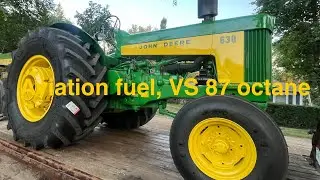 Airplane￼￼ gas VS 87 octane in a John Deere 630 Dyno test ￼