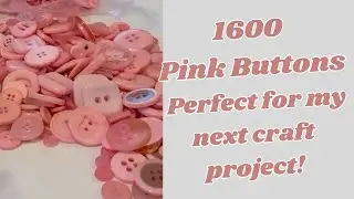 1600 Pink Buttons for Crafts! Bulk Assorted Button Set Review
