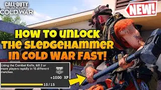 How To Unlock The SLEDGEHAMMER In Black Ops Cold War (NEW DLC SLEDGEHAMMER GAMEPLAY) TIPS & TRICKS!