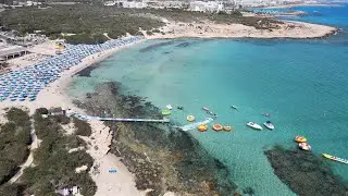Mavic Air 2 -  4K footage of Landa beach Ayia Napa, Cyprus