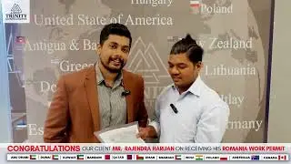 ✅ Romania Work Permit Success Story | Mr. Rajendra Harijan | Trenity Consultants