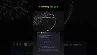 Fireworks Animation in JavaScript | Canvas Explosion Effect #Shorts #coding #fireworks #codinglife