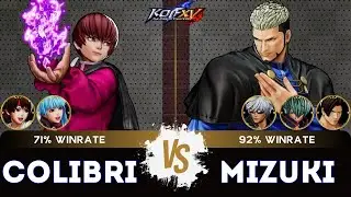 KOF XV🎞️COLIBRI (Kula/Yuri/O.Chris) vs MIZUKI (K'/Kim/Goenitz)🎞️Replay Match - 09/25