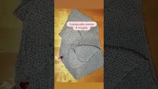 Uno scaldacollo fatto a maglia (legaccio). Io lo adoro 😍 Scrivimi per avere il tutorial gratuito.