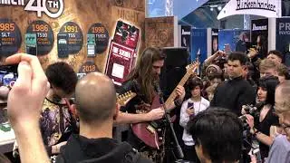 NAMM 2019: Polyphia G.O.A.T Ibanez booth