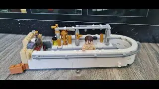 Lego Star Wars Cantina Mos Eisley 75290. Part 2. Play set assembly. Bar building. Bartender.