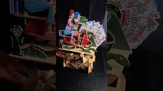 Cute automata music box taking a scoot around the world 🛵 #short
