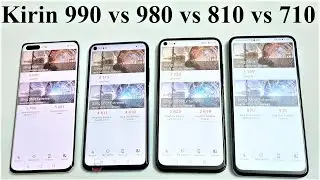 Huawei Kirin 990 vs 980 vs 810 vs 710 - SoC BATTLE