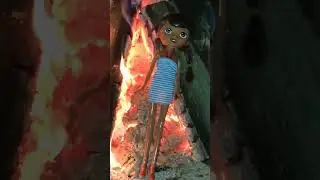 Destruction of the doll - burning the doll on fire! #doll #fire #crash #destroy #destruction #tempo