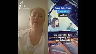 Carole King You've got a friend cover duet. #singingforfun #singingforjoy #caroleking #notthebest