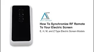 AKIA Screens How to Synchronize RF Remote to Your Electric Screen - Z Type Motorize Screen Series