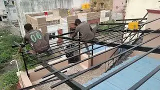 How To tamilnadu model Roofingn | build Steel roofing