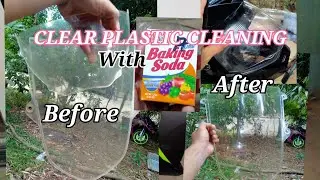 CLEANING CLEAR PLASTIC LIKE WINDSHIELD and HELMET VISOR etc with BAKING SODA
