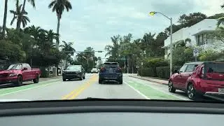Relaxing Miami Beach Drive (uncut) 🌲 Pine Tree Drive to South Beach | miami pov drive