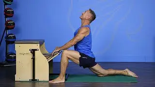 Pike to Lunge Stretch on the Stability Chair