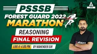 Reasoning Marathon Class | PSSSB Forest Guard Preparation | Punjab Forest Guard Reasoning