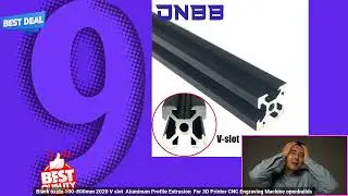 1005001837454364 Black oxide 100 800mm 2020 V slot  Aluminum Profile Extrusion  For 3D