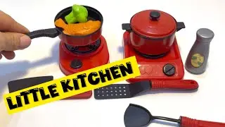 Kids Seafood Cooking Toy Set | Shrimp & Broccoli Pretend Play!