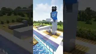 Minecraft Swimming Pool Tutorial🏊 #shorts